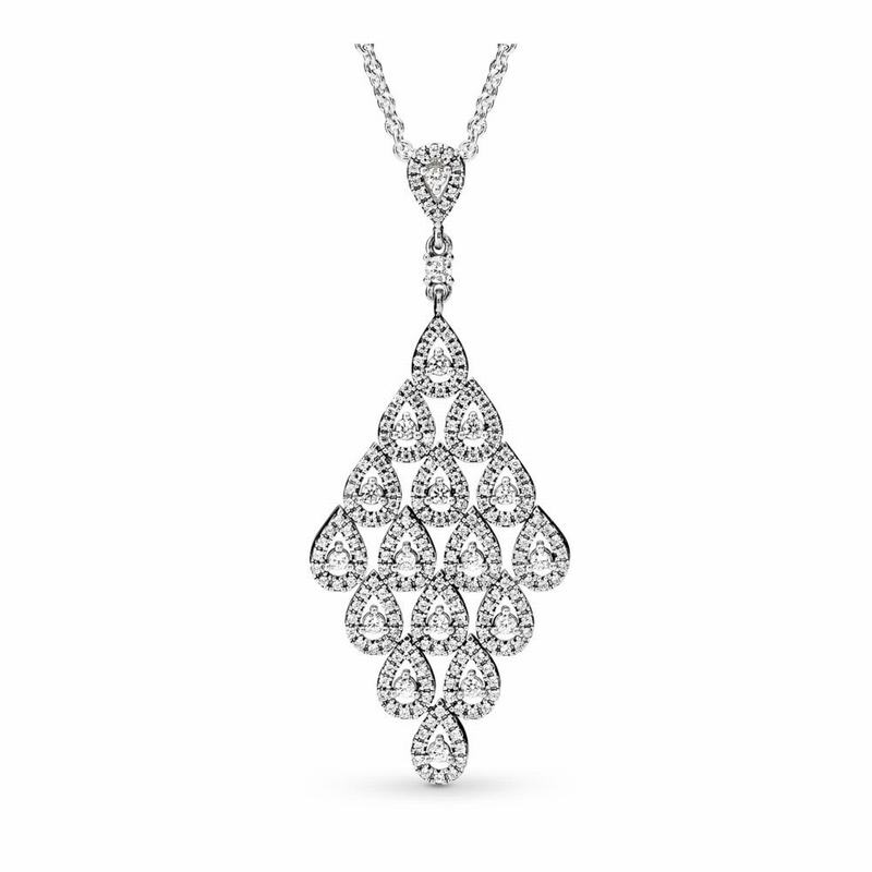 Pandora Cascading Glamour Necklace & Pendant Silver Egypt JQ2603478